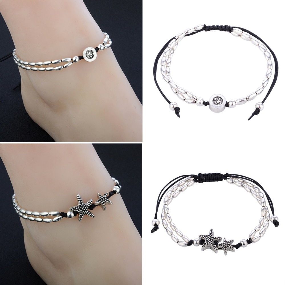FC7 | Boho Foot Chain Starfish Ankle Bracelet - Picture 8 of 8